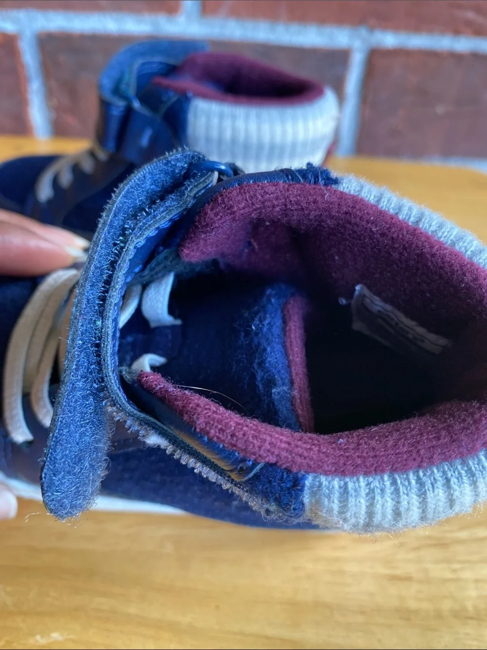 Carter's Navy Blue and White Kids Sneakers